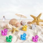 100pcs Mini Resin Ducks, Glittering Tiny Ducks Miniature Decor Micro Garden Land... - Image 6