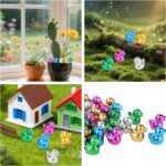 100pcs Mini Resin Ducks, Glittering Tiny Ducks Miniature Decor Micro Garden Land... - Image 8