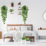 BLEUM CADE Fake Hanging Plants, 2pcs Artificial Pothos Vines Greenery for Wall H... - Image 4