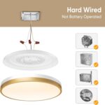 Lightania 11 Inch Flush Mount Ceiling Light with Remote Control & Night Light, 5... - Image 4