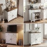 HOSTACK Coffee Bar Cabinet, Kitchen Storage Cabinet, Modern Farmhouse Buffet Sid... - Image 6