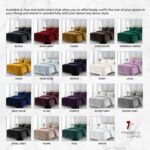 Tribeca Living Velvet Duvet Cover King Oversized 3 Piece Set with 2 Shams, 260-G... - Image 5
