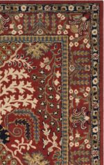SAFAVIEH Antiquity Collection Area Rug - 8' Square, Red & Multi, Handmade Tradit... - Image 4
