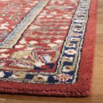 SAFAVIEH Antiquity Collection Area Rug - 8' Square, Red & Multi, Handmade Tradit... - Image 6