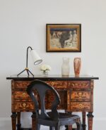 Vintage Black and Gold Ornate Frame for 6x8 Canvas Paintings, Classical Wood Can... - Image 5