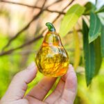 Crystal Pear Figurines Collectibles Glass Fruits Decor for Office Tabletop Cente... - Image 4