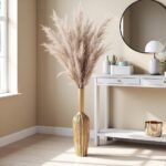Elegant Gold Floor Vase - 23.62” Tall Decorative Vase for Dried Flowers | Home D... - Image 5