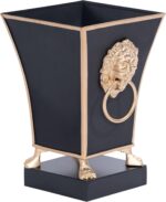 Jaye's Studio Regency Line, Paws & Claws, Decorative Black Square Cachepot & Pla... - Image 3