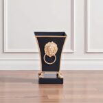 Jaye's Studio Regency Line, Paws & Claws, Decorative Black Square Cachepot & Pla... - Image 4