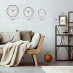 Wall Clock Non-Ticking Silent Modern Simple Style Round Decor Clock Stereoscopic... - Image 4