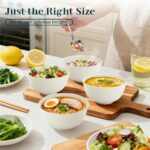 Wheat Straw Bowl 26 OZ, Unbreakable Ramen Bowls Set of 8, Alternatives to Plasti... - Image 7