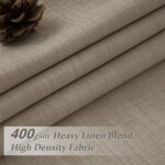 Pinch Pleated Drapes Linen Room Darkening Curtains 96 Inches Long for Bedroom, T... - Image 3