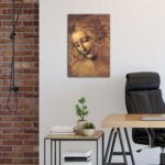 Head of a Woman by Leonardo da Vinci Poster Print Canvas Art Poster Wall Art Pai... - Image 4