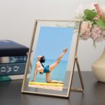 Gold 4x 6'' Floating Frame Set of 2, For Photo Sizes (2x3'', 3.5x 5'' up to 4x6'... - Image 4