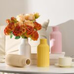 Mfacoy White Ceramic Flower Vase, Minimalist Decor, Modern Home Decorative Vase,... - Image 8