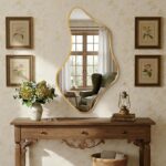 Asymmetrical Wall Mirror, Irregular Shaped Frameless Vanity Mirror, Modern Decor... - Image 3