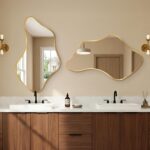 Asymmetrical Wall Mirror, Irregular Shaped Frameless Vanity Mirror, Modern Decor... - Image 6