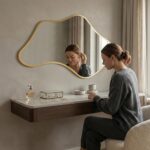 Asymmetrical Wall Mirror, Irregular Shaped Frameless Vanity Mirror, Modern Decor... - Image 8