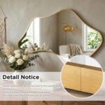 Asymmetrical Wall Mirror, Irregular Shaped Frameless Vanity Mirror, Modern Decor... - Image 9