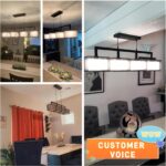 Linear Chandelier for Dining Room, Modern 4 Light Kitchen Island Lighting with F... - Image 4