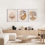 AOYUSMO 3 Piece 3 Piece Tree of Life Wall Art Zen Wall Decor Yoga Room Canvas Ar... - Image 4