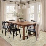 Latte&Fog 5x7 Area Rugs for Living Room, Vintage Beige Washable Rug, Boho Neutra... - Image 4