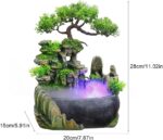 Rockery Stream Tabletop Fountain, Zen Meditation Indoor Waterfall Feature with A... - Image 3