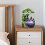 Rockery Stream Tabletop Fountain, Zen Meditation Indoor Waterfall Feature with A... - Image 4