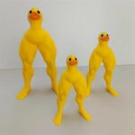 Muscular Legs Duck, 3D-Printed Muscular Buff Duck Statue Ornament, Fun Muscular ... - Image 3