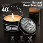 Majestic Zen Premium Scented Candles Gift Set for Men | 6-Pack Soy Wax Candles w... - Image 5
