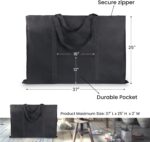 JJRING Dacron Light Weight Art Portfolio Tote Bag, 25'' x 37'' for 24'' x36'' Bl... - Image 3