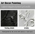 CGXART Abstract Canvas Wall Art For Bedroom Black And White Pictures Wall Decor ... - Image 5