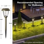 XMCOSY+ Solar Lights Outdoor 10/25 LM LED with 2 Lighting Modes, Solar Garden Li... - Image 8