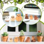 48 Pcs Miniature Owl Figurines 6 Styles Resin Mini Owl Figurines Bulk Animal Fig... - Image 6
