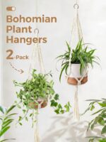 Bamworld Macrame Plant Hanger Indoor Hanging Planter for Plants Hanging Plant Ba... - Image 5