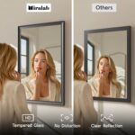 Black Bathroom Mirrors for Over Sink 24x36 Inch, Rectangle Vanity Mirror for Bed... - Image 5
