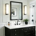 Black Bathroom Mirrors for Over Sink 24x36 Inch, Rectangle Vanity Mirror for Bed... - Image 10