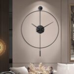 YISITEONE Classical Large Decorative Wall Clock with Pendulum, Modern Non-Tickin... - Image 4