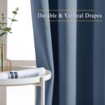NICETOWN Stone Blue Blackout Curtains for Living Room 84 inches Long - Thermal I... - Image 6