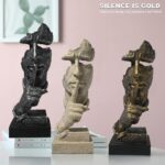 fazhongfa Thinker Statue - Silence is Gold Modern Decor Creative Abstract Art Fi... - Image 6