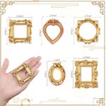 Vicenpal 10 Pcs Vintage Mini Picture Frames Baroque Antique Small Resin Jewelry ... - Image 4