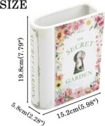 Ceramic Book Vase, Book Vase for Flowers, Ceramic Book Shaped Vase, Book Flower ... - Image 4