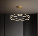 Modern LED Pendant Light for Bedroom Living Dining Room Chandelier Luxury Ring H... - Image 3