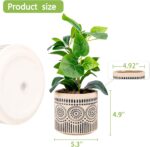 Ceramic Planter 4 Inch Plant Pots Indoor Outdoor Succulent Plant Pot Flower Pots... - Image 5