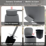 Modern Elegance Bathroom Accessories Set with Trash Can, Soap Dispensers,Toothbr... - Image 8