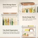 Ulif E1 Heavy Duty Closet Garment Rack, 6 Tiers Adjustable Metal Freestanding Ex... - Image 6