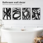 Bakovity Black Abstract Wall Art, Metal Art Wall Decor, Modern Large Wall Art, 3... - Image 4