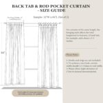 NICETOWN Beige Room Darkening Curtains for Backdrops, Thermal Insulated Noise Re... - Image 3