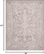 SAFAVIEH Area Rug 8x10 - Reflection Collection - Large - Beige & Cream, Non-Shed... - Image 3