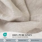 Simple&Opulence 100% Pure Linen Sheet Set King Size, Natural French Flax Solid C... - Image 3